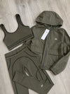 Olive Green Athletic Matching Set